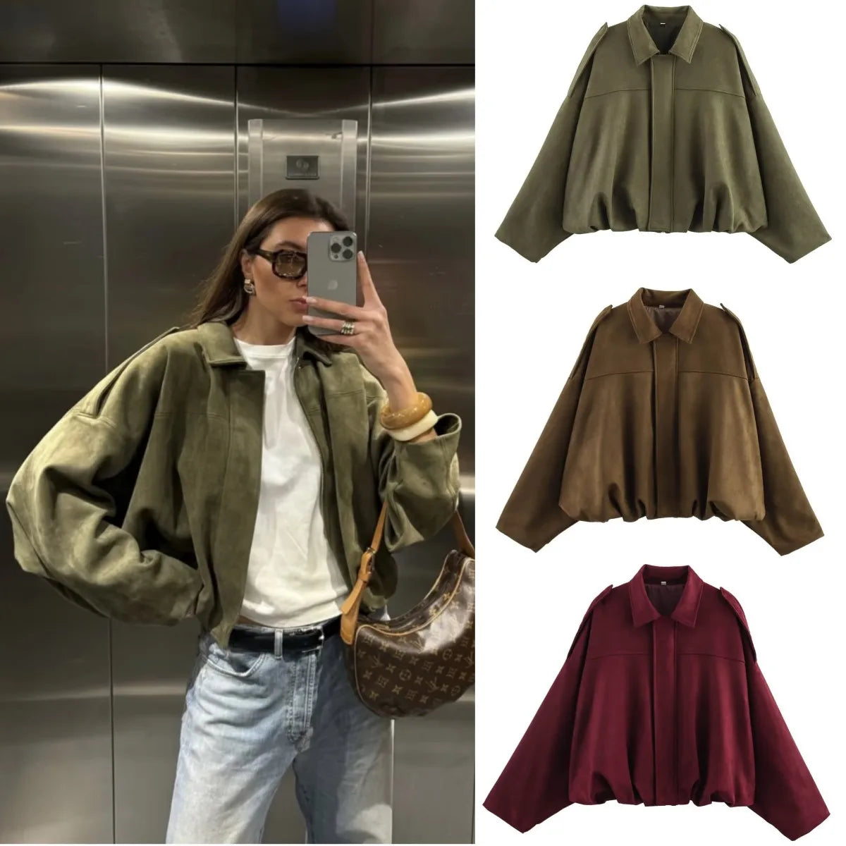 The Suede Lapel Bomber