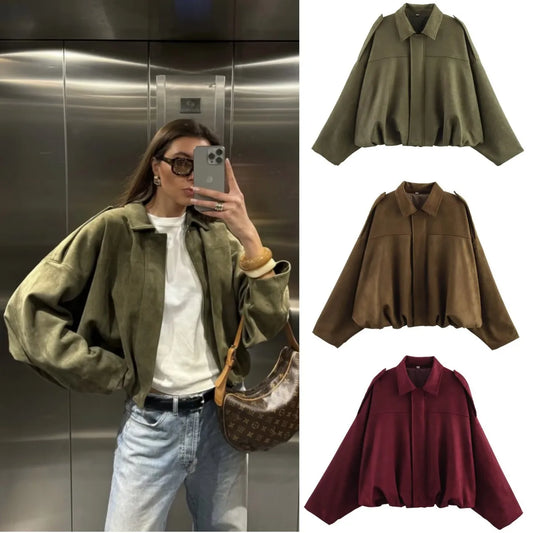 The Suede Lapel Bomber