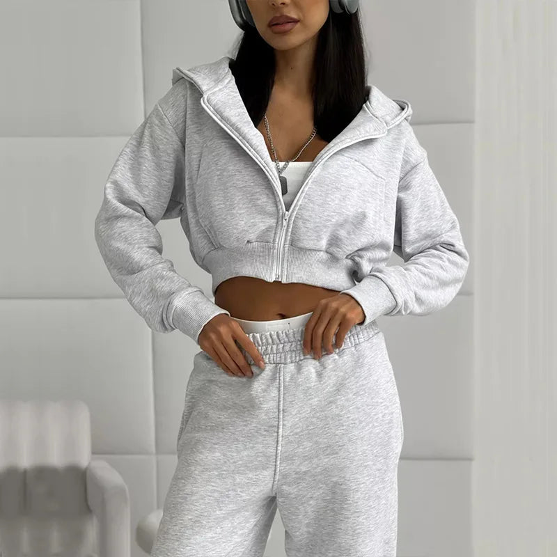 The Zip Hoodie Trouser Set