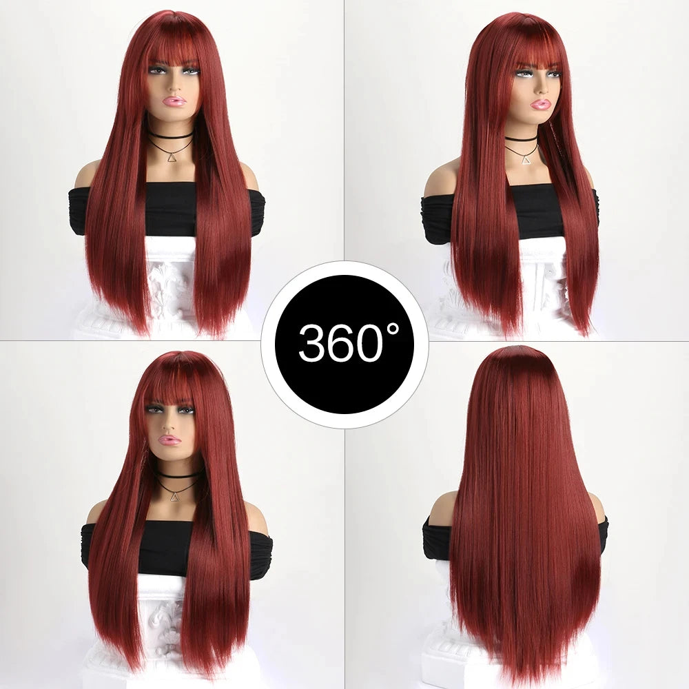 The 26-Inch Long Straight Synthetic Wig