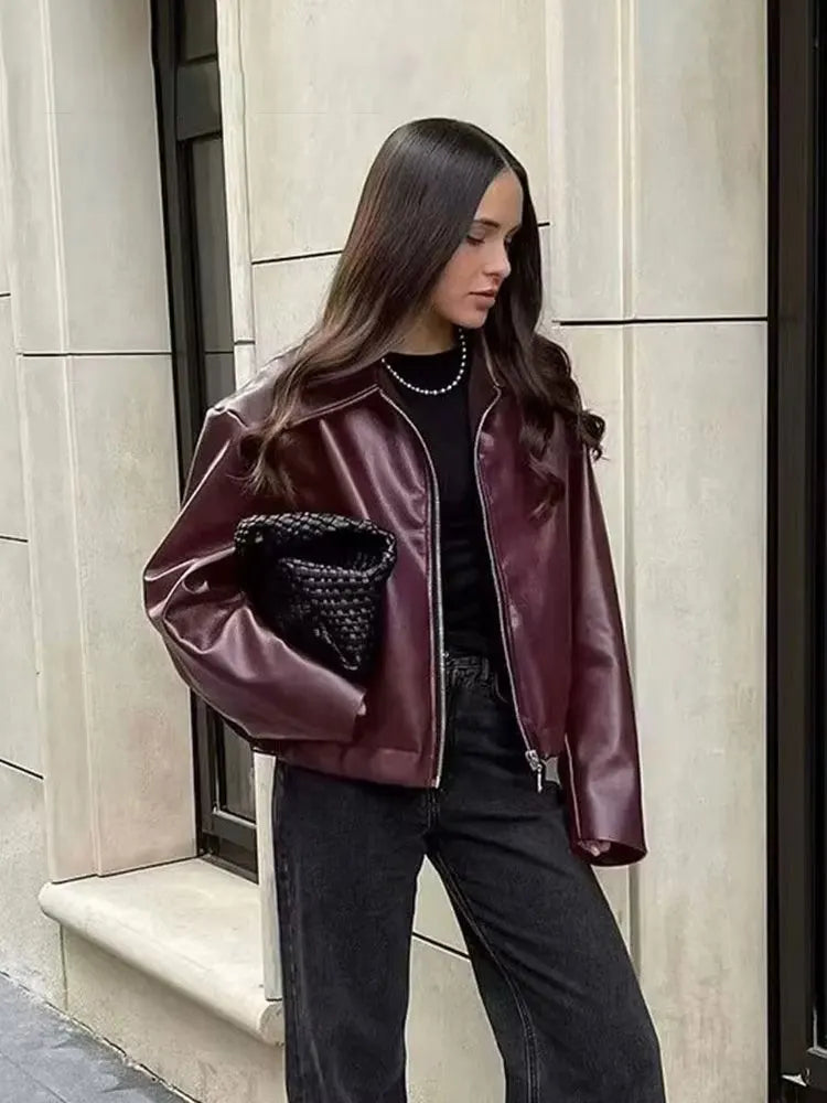 The Bordeaux Moto Jacket