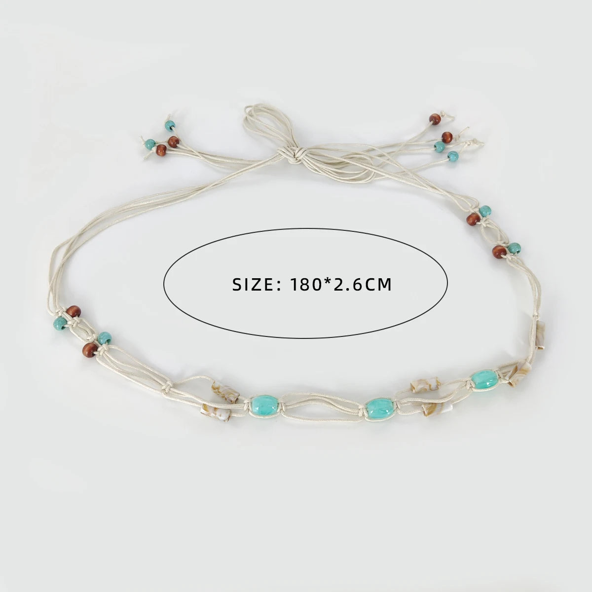 The Boho Shell Bead Belt