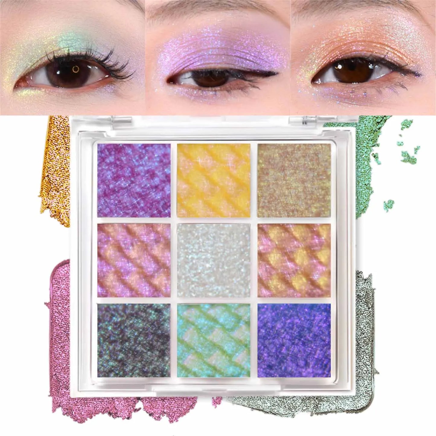 The 9-Color Multichrome Eyeshadow Palette
