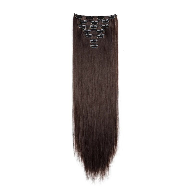 The 7-Piece Clip-In Straight Hair Extensions