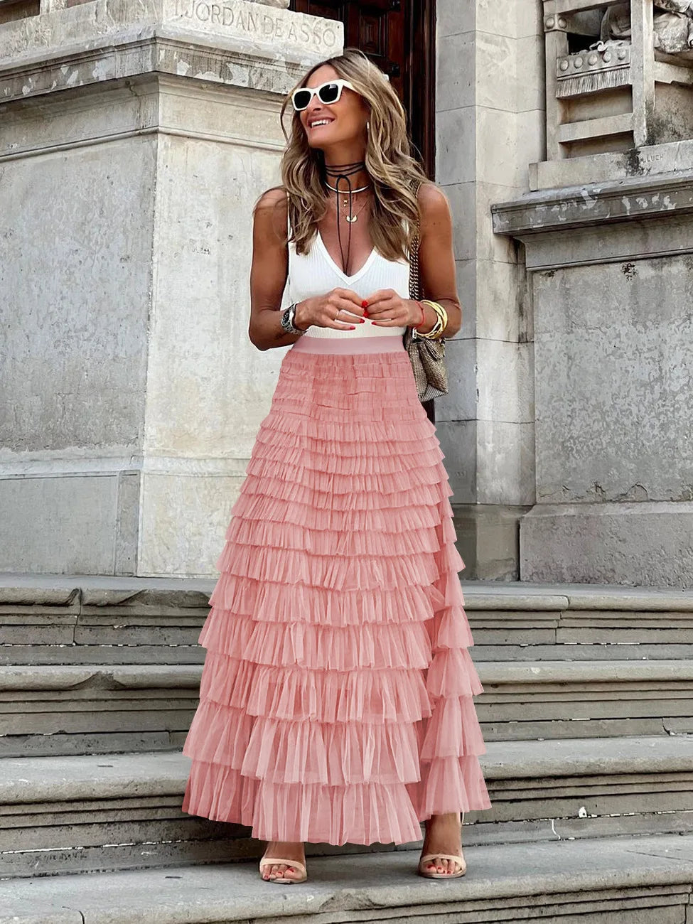 The Boho Multilayer Tulle Maxi