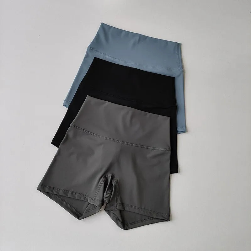 Summer Women's Yoga Shorts High Waist Sport Shorts Fitness Push-Up Tights Booty Short Pants Gym Shorts Cycling Shorts Female