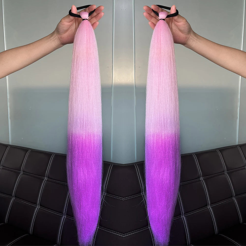 The 2-Pack Colorful Braiding Ponytail Set