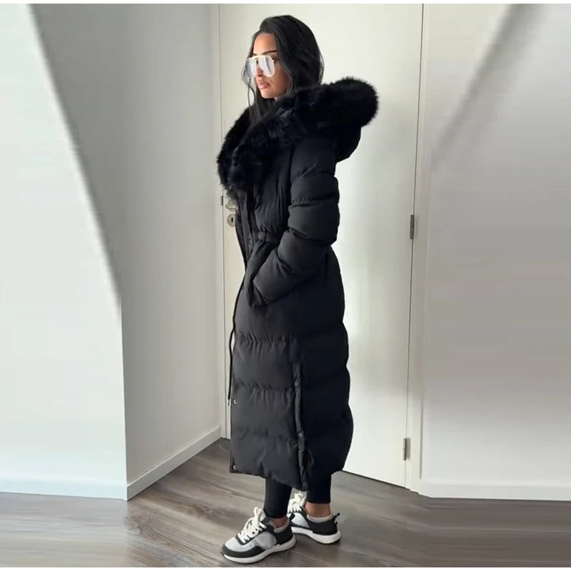 The Belted Fur Hood Parka