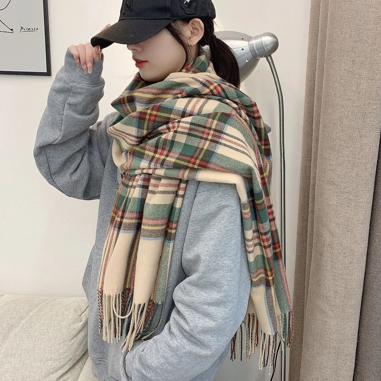 The Tartan Plaid Wrap Scarf