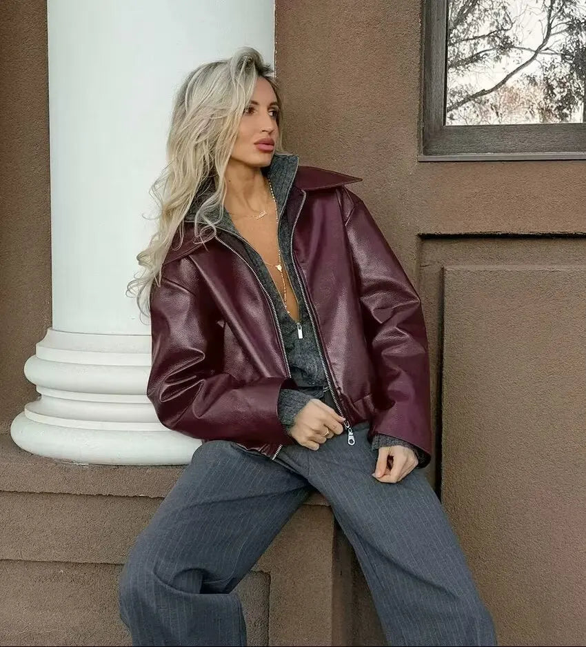 The Bordeaux Moto Jacket