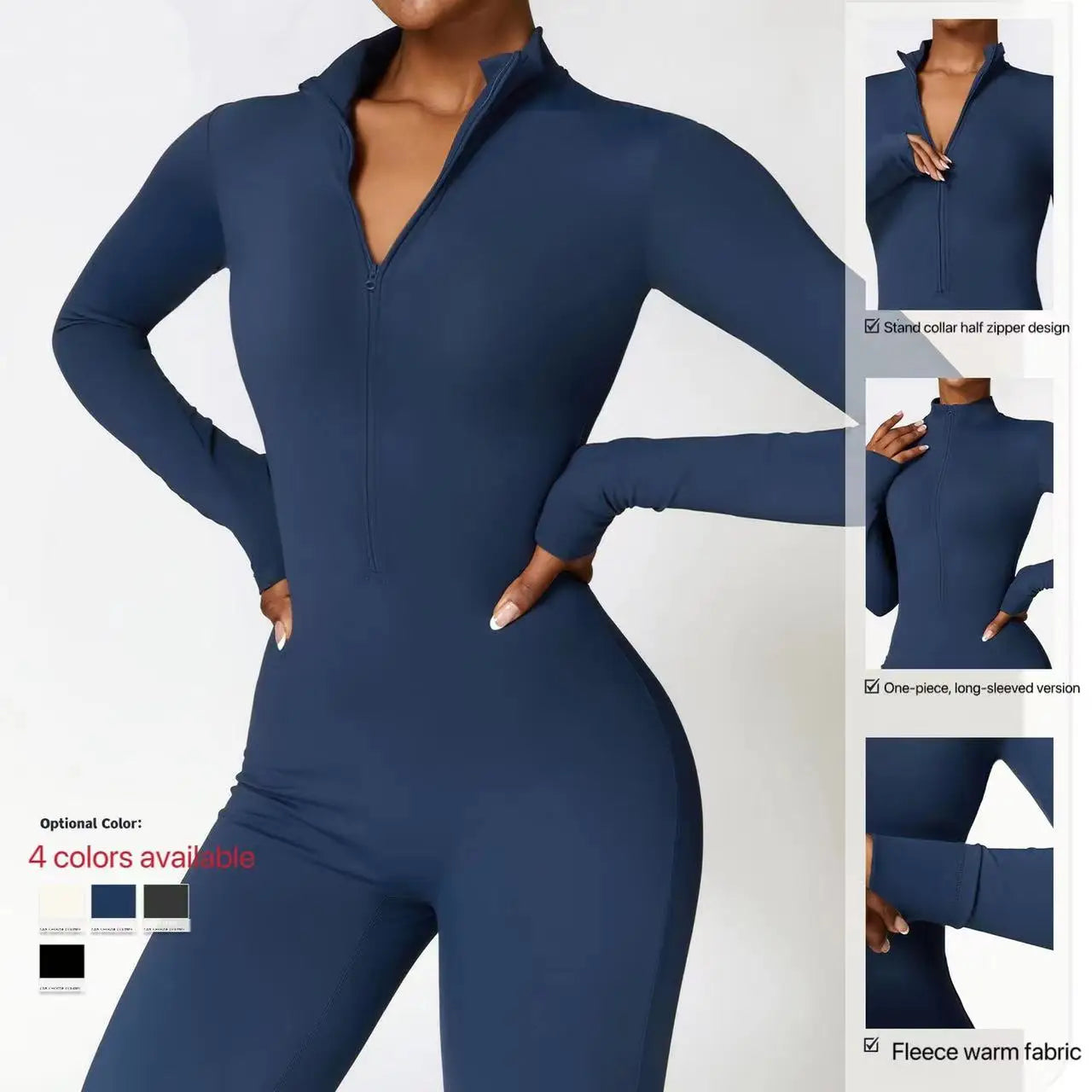 The Warm Fleece One-Piece Ski Jumpsuit