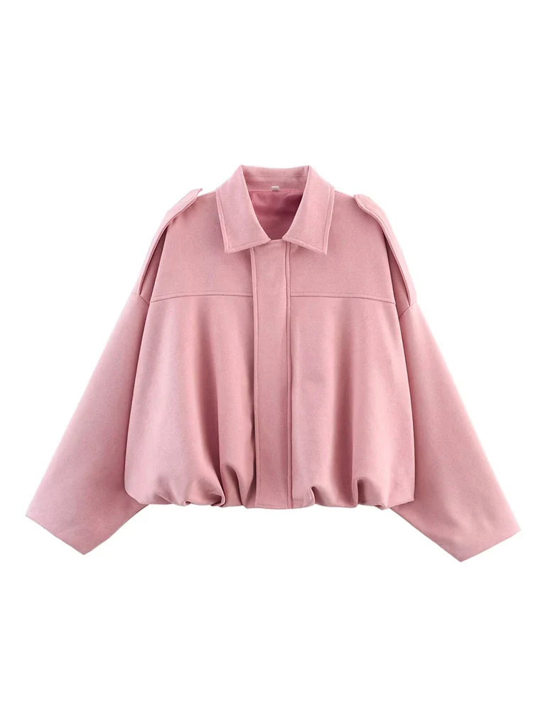 The Suede Oversized Bomber