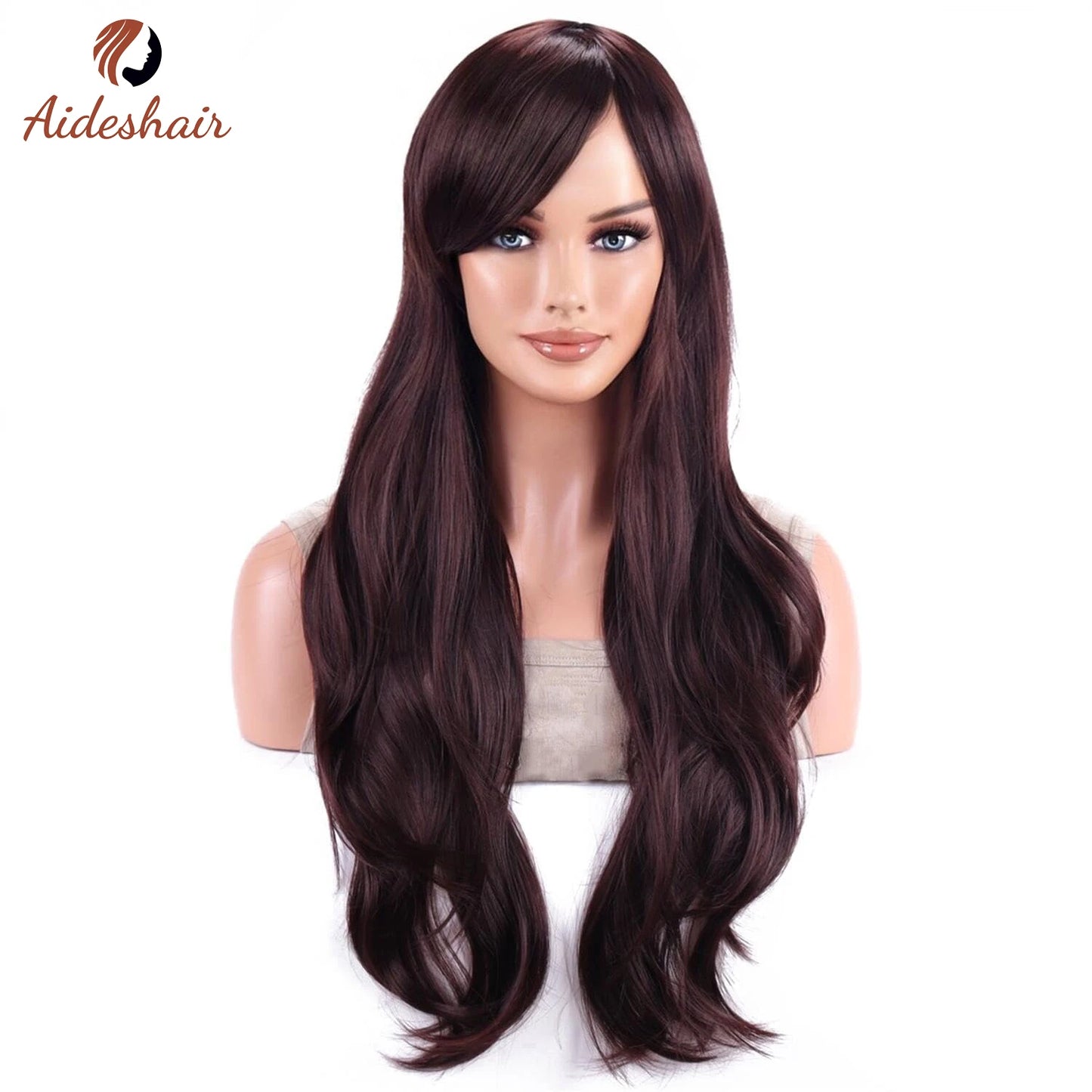 The 70CM Long Wavy Curly Heat-Resistant Wig