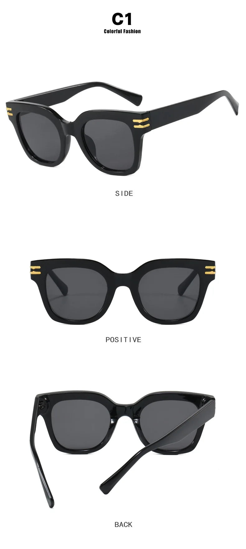 The Oversized UV Blocking Square Sunglasses