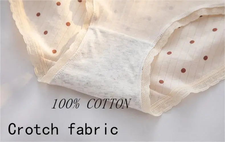 5Pcs/Set Cartoon Cute Bear Cotton Women Panties Breathable Underwear Girls Briefs Mid Waist Soft Female Intimates Sexy Lingerie