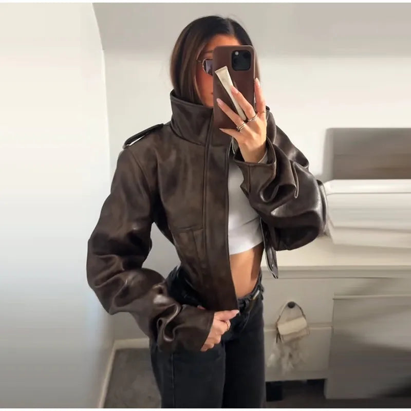 The Balloon Sleeve Biker Jacket