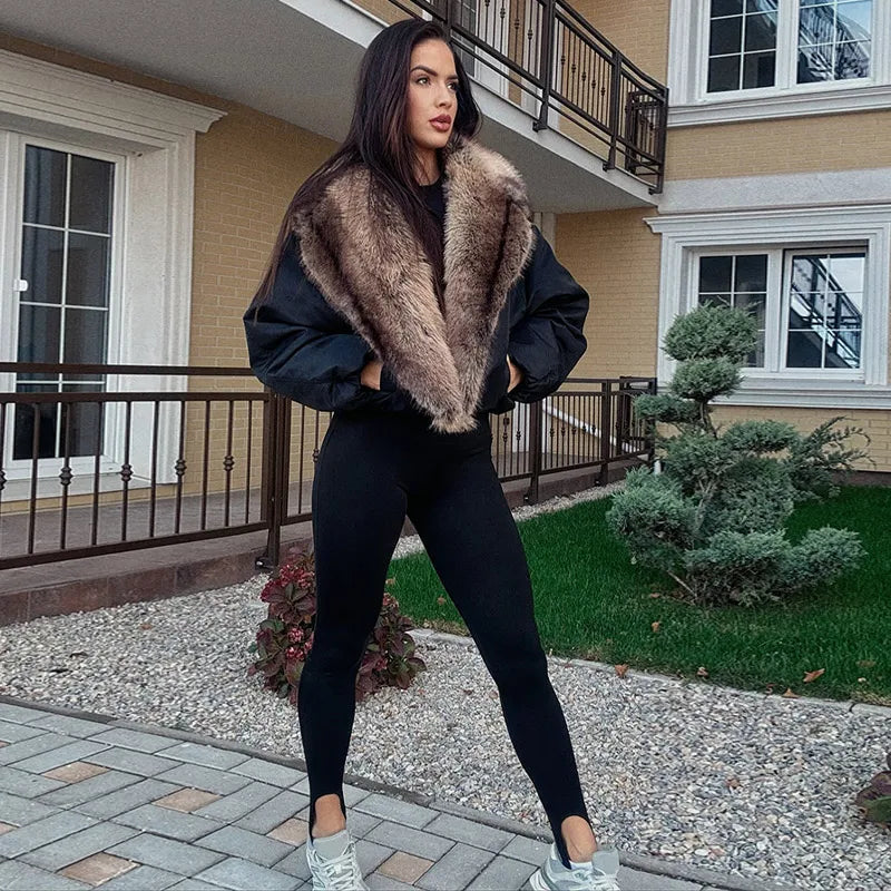 The Belted Fur Hood Parka