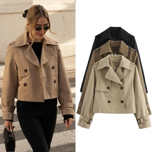The Cropped Vintage Trench