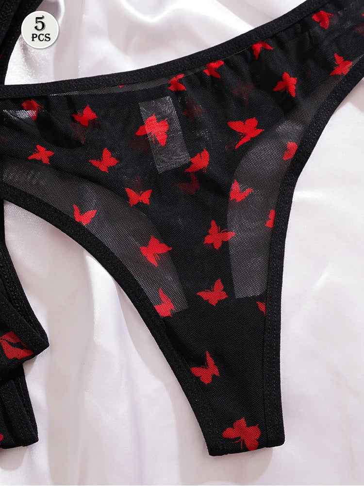 The 5-Pack Printed G-String Set