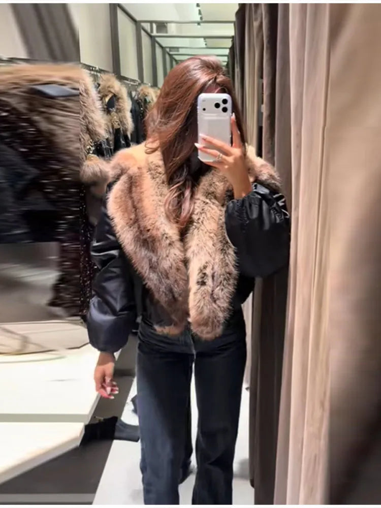 The Big Faux Fur Collar Coat
