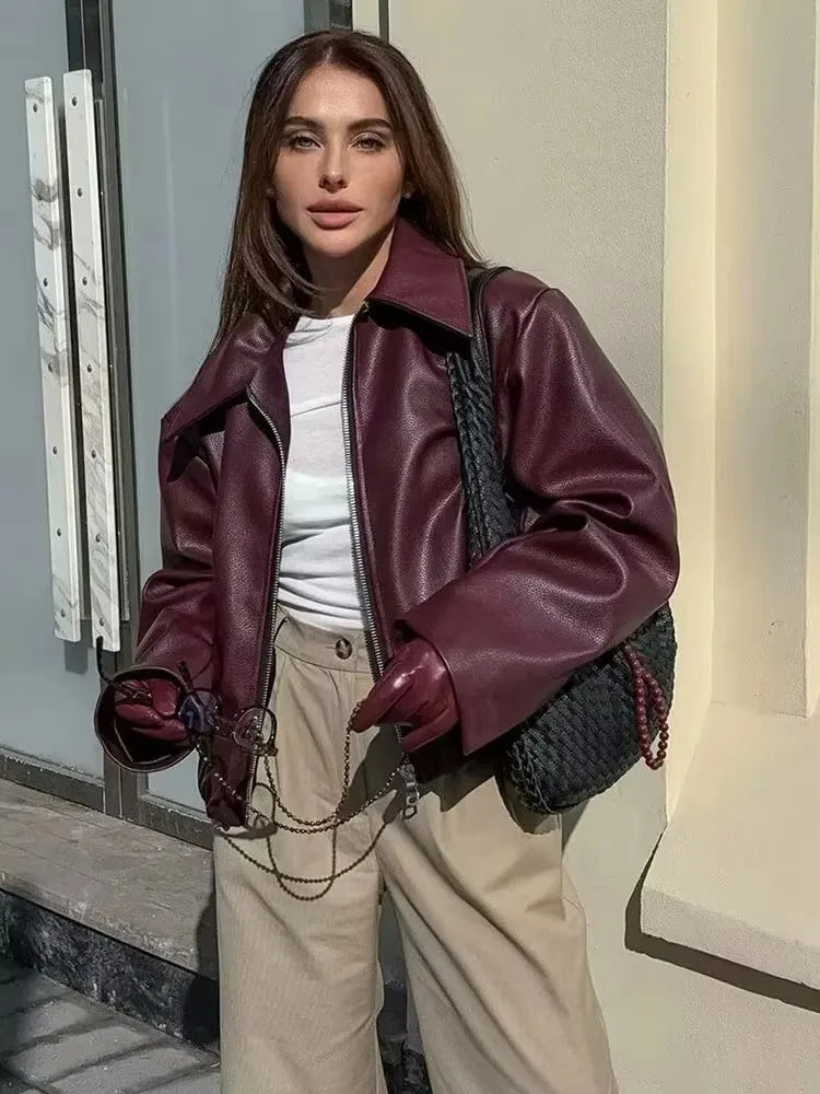 The Bordeaux Moto Jacket