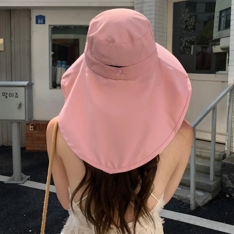 The Wide Brim Neck Cover Safari Cap