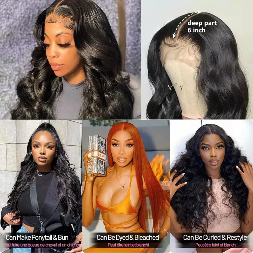 The Body Wave Transparent Lace Front Wig