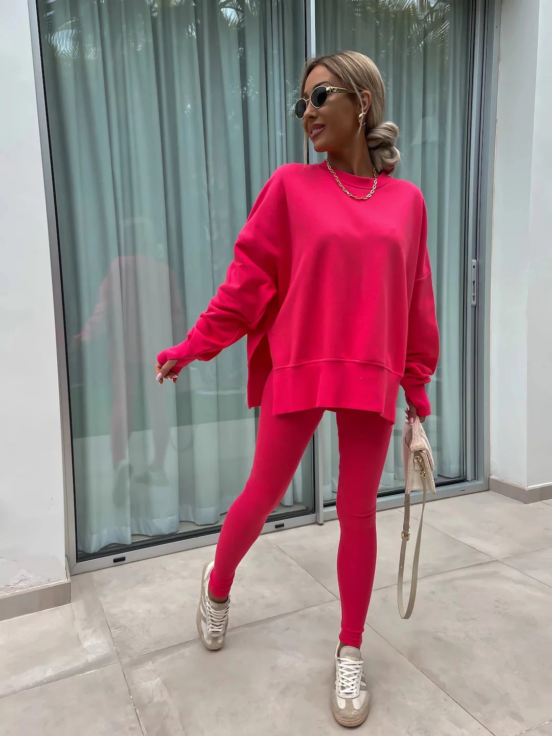 The Oversized Knit Trouser Set