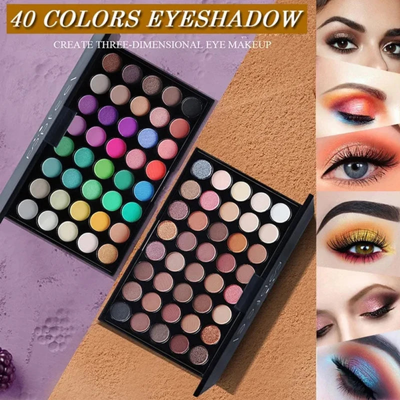 The 40-Color Glitter Eyeshadow Palette