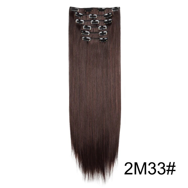 The 24-Inch 16-Clip Straight Hair Extensions