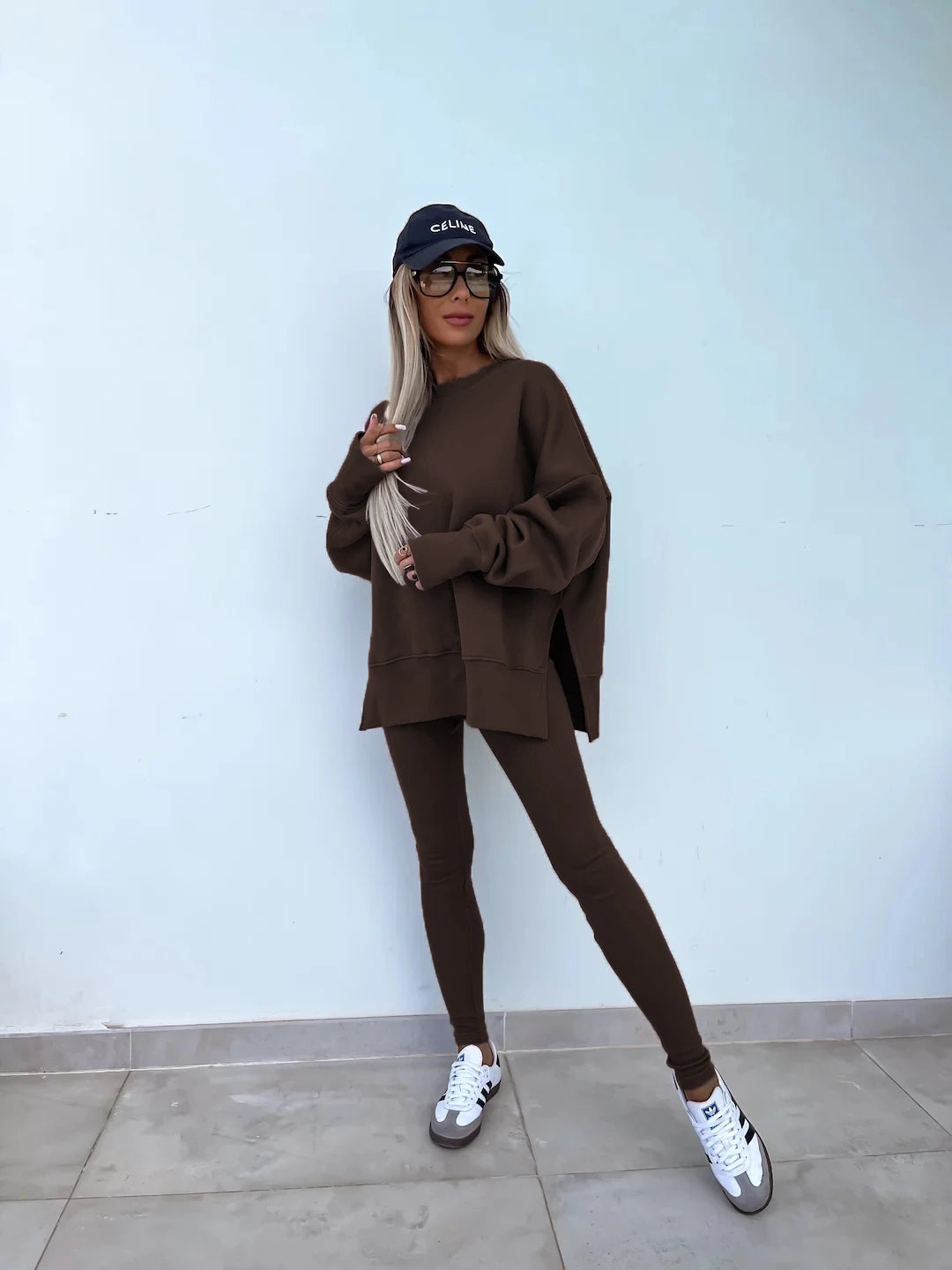 The Oversized Knit Trouser Set