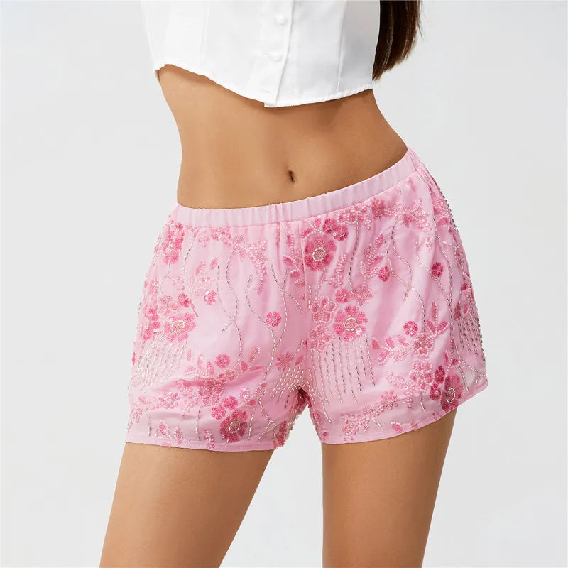 The Y2K Sequin Mini Short