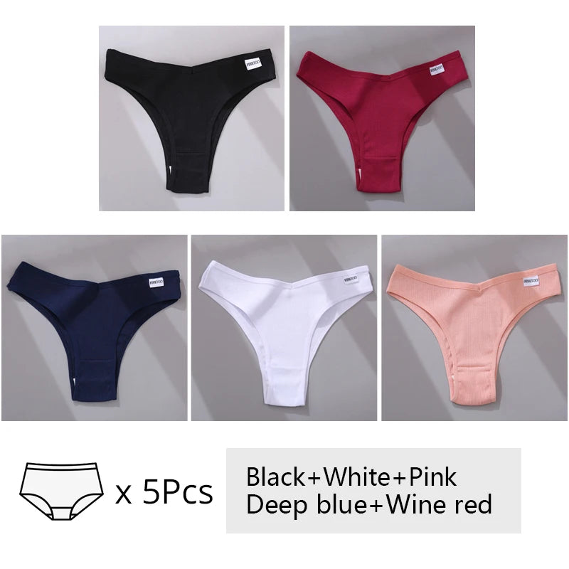 The 5-Pack Cotton Brazilian Brief Set