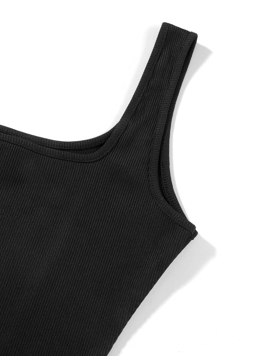 The U-Neck Sleeveless Bodycon Romper