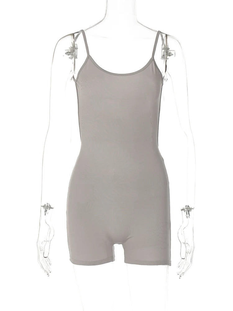 The Backless Ruched Bodycon Playsuit