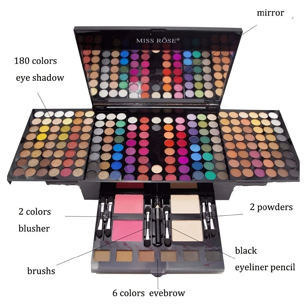 The 180-Color Piano Case Eye & Blush Set
