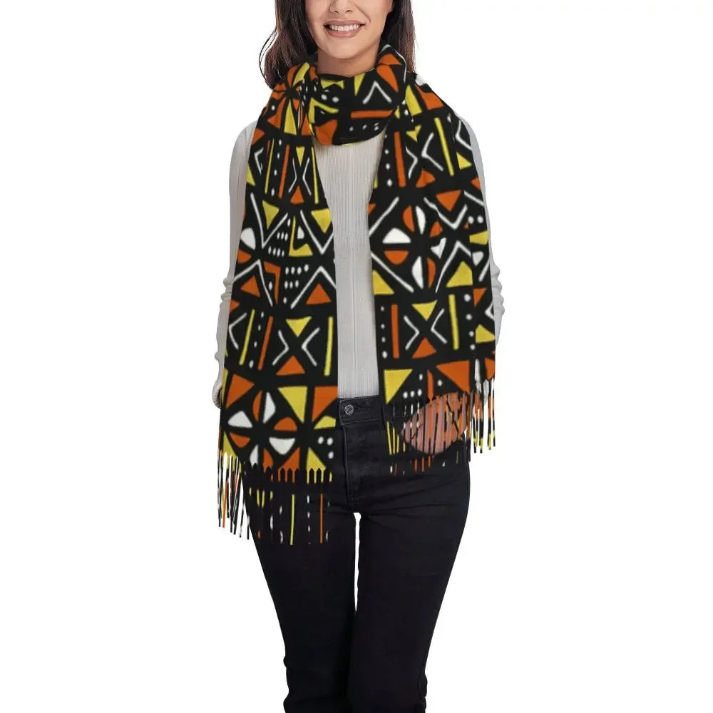 The Tribal Print Wrap Scarf